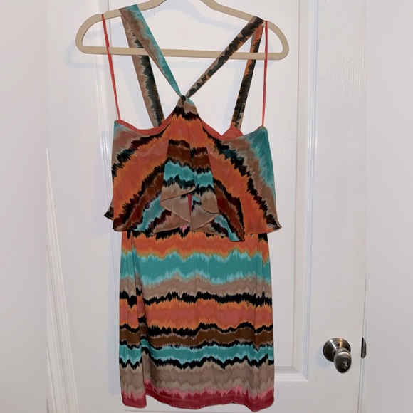 NWT Max and Cleo Multi Color Tie Dye Dress Size Small - Picture 2 of 12